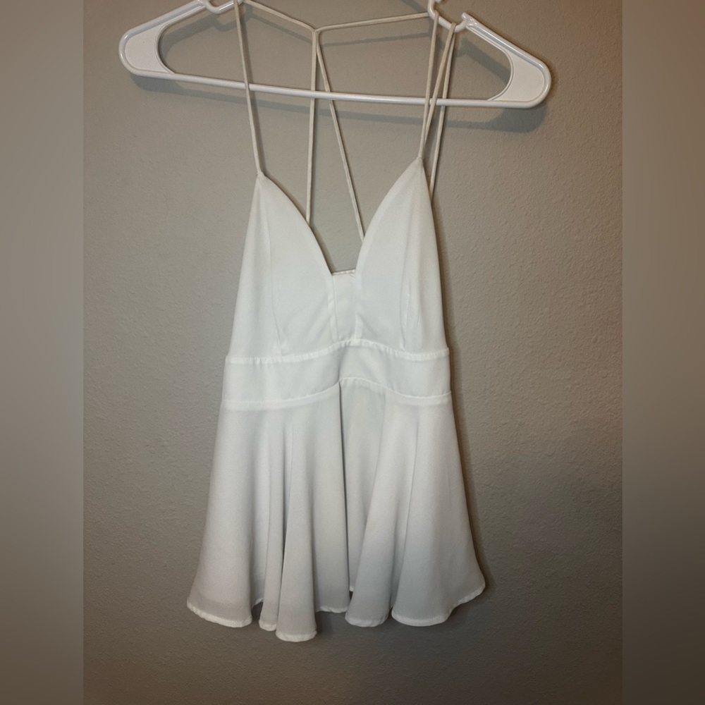 Like new vintage white flowy top y2k size xs top